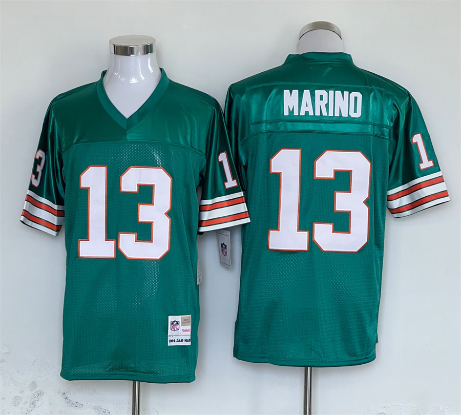 Men's Miami Dolphins Dan Marino Mitchell & Ness Aqua Legacy Jersey